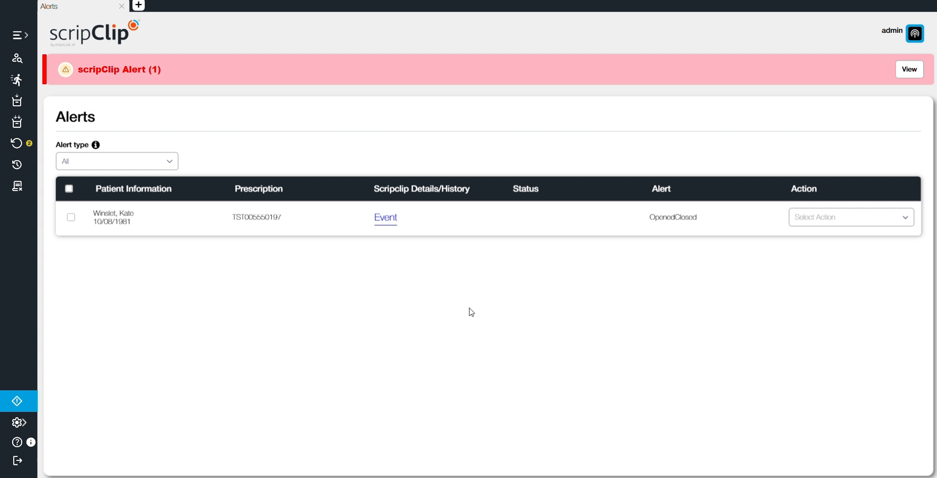 scripClip - Alerts locate bag